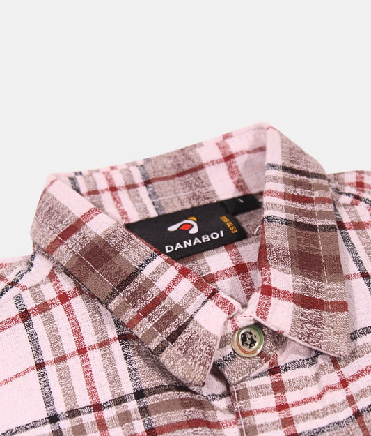 Danaboi Multi-Color Plaid Boys Shirt
