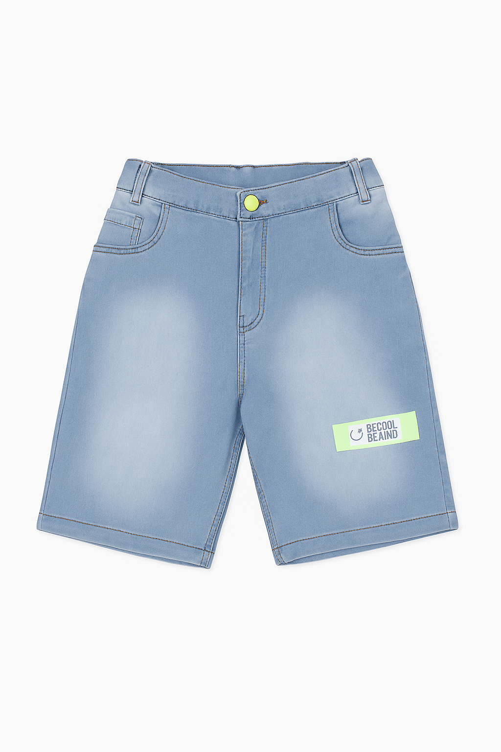 Little kangaroo Light Blue Washed Boys Denim Shorts