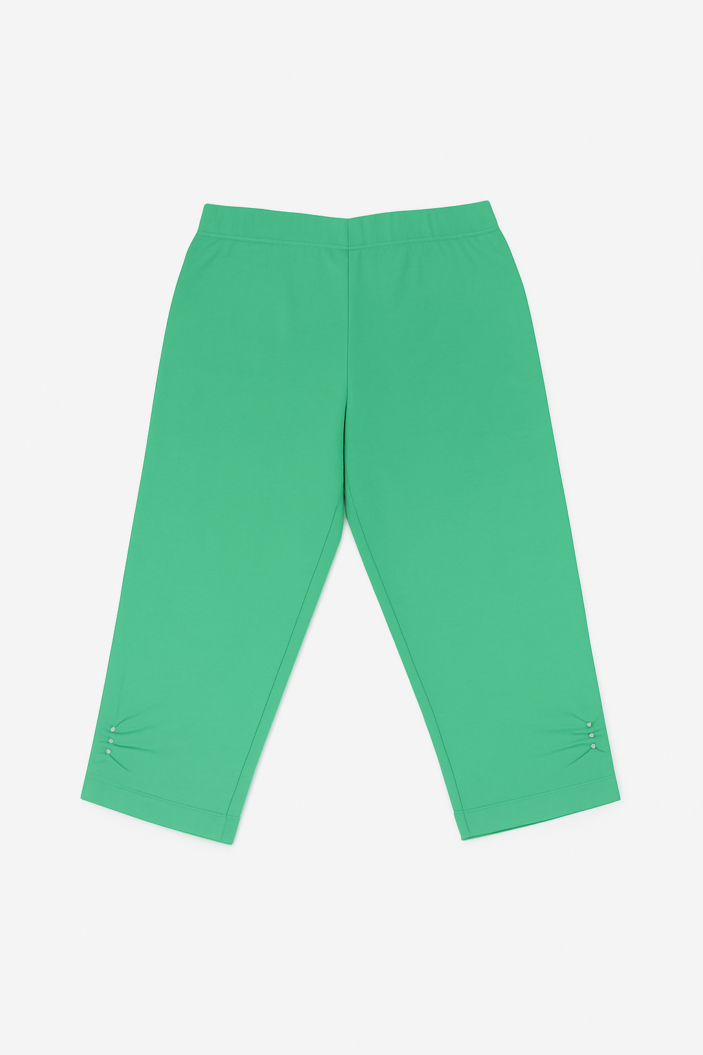 Tiny Girl Green Embellished Girls Capri Leggings