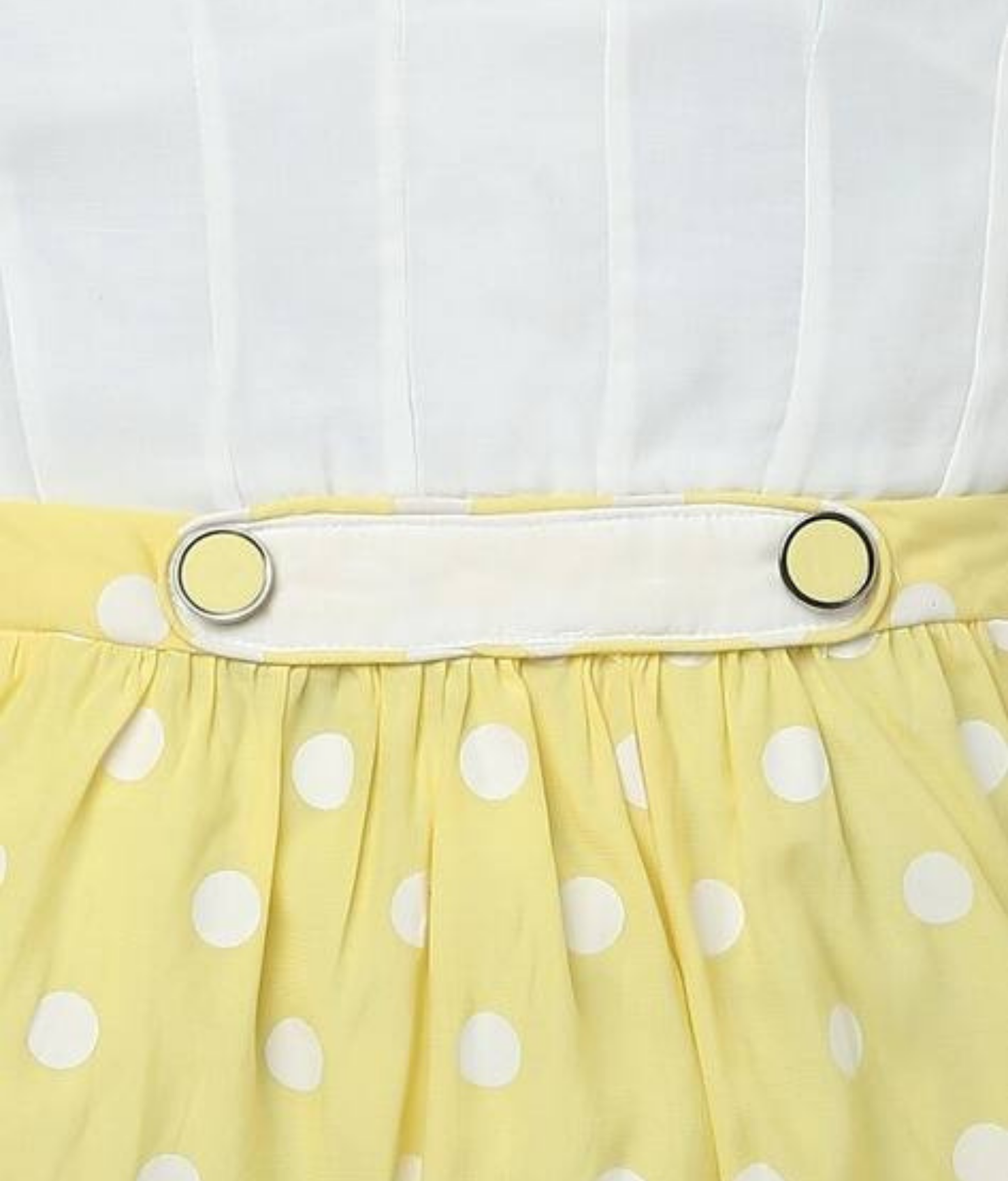 Tiny Girl Yellow Polka Dot Girls Frock
