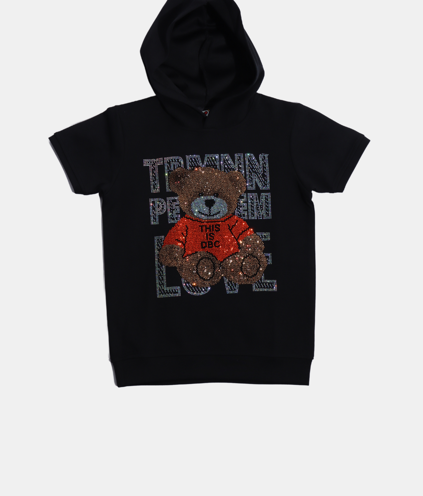 Danaboi Sparkle Bear Hooded Boys T-Shirt