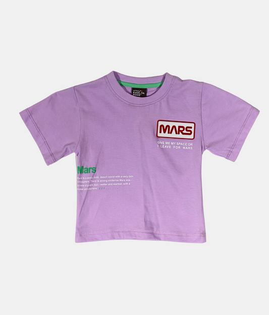 Little Kangaroos Lavender Mars Print Boys T-Shirt