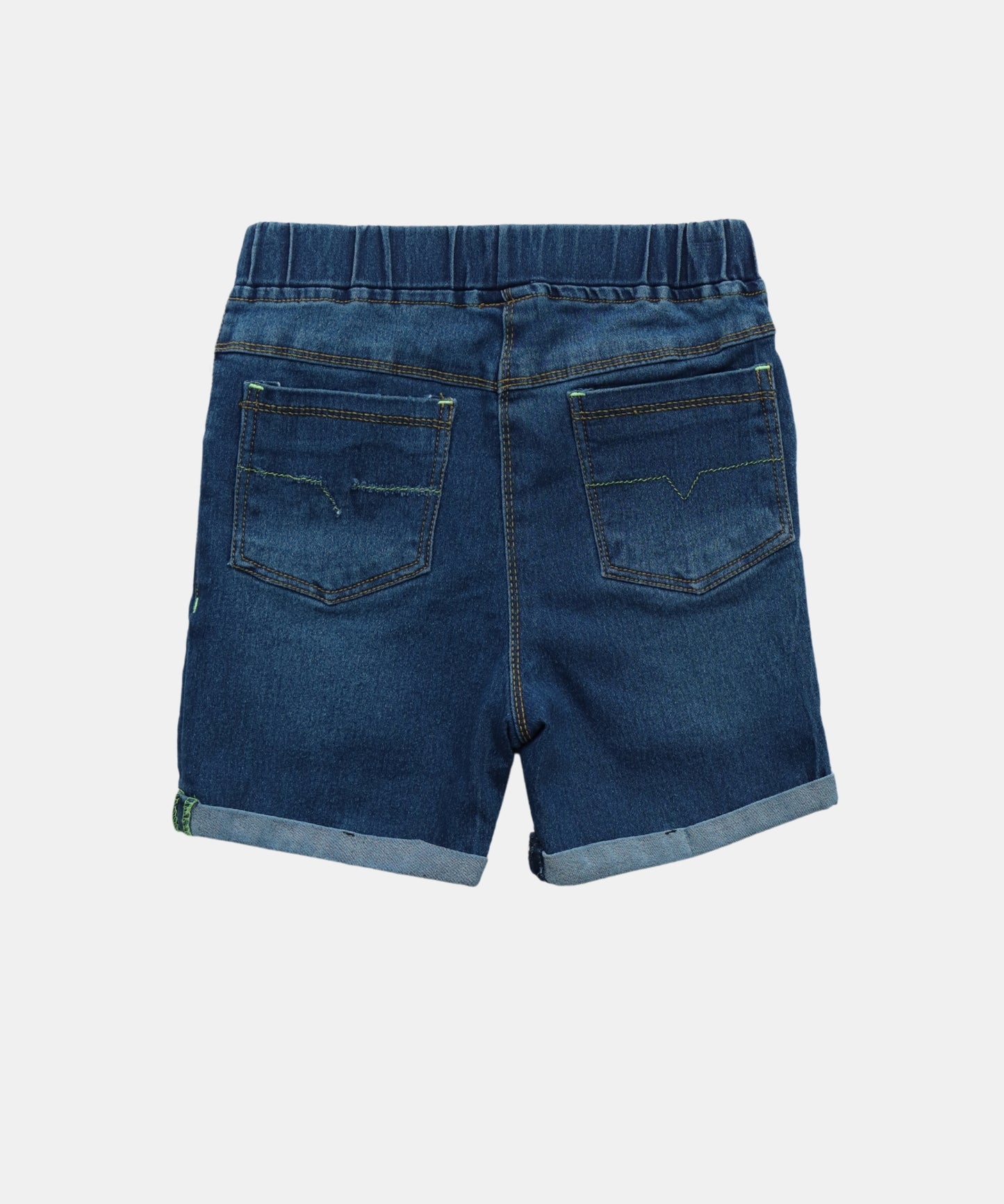Tiny Girl Blue Denim Girls Shorts with Fish Applique