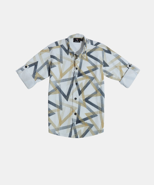 Danaboi White & Mustard Boys Shirt