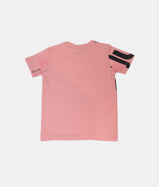 Danaboi Dusty Pink Typography Print Boys T-Shirt