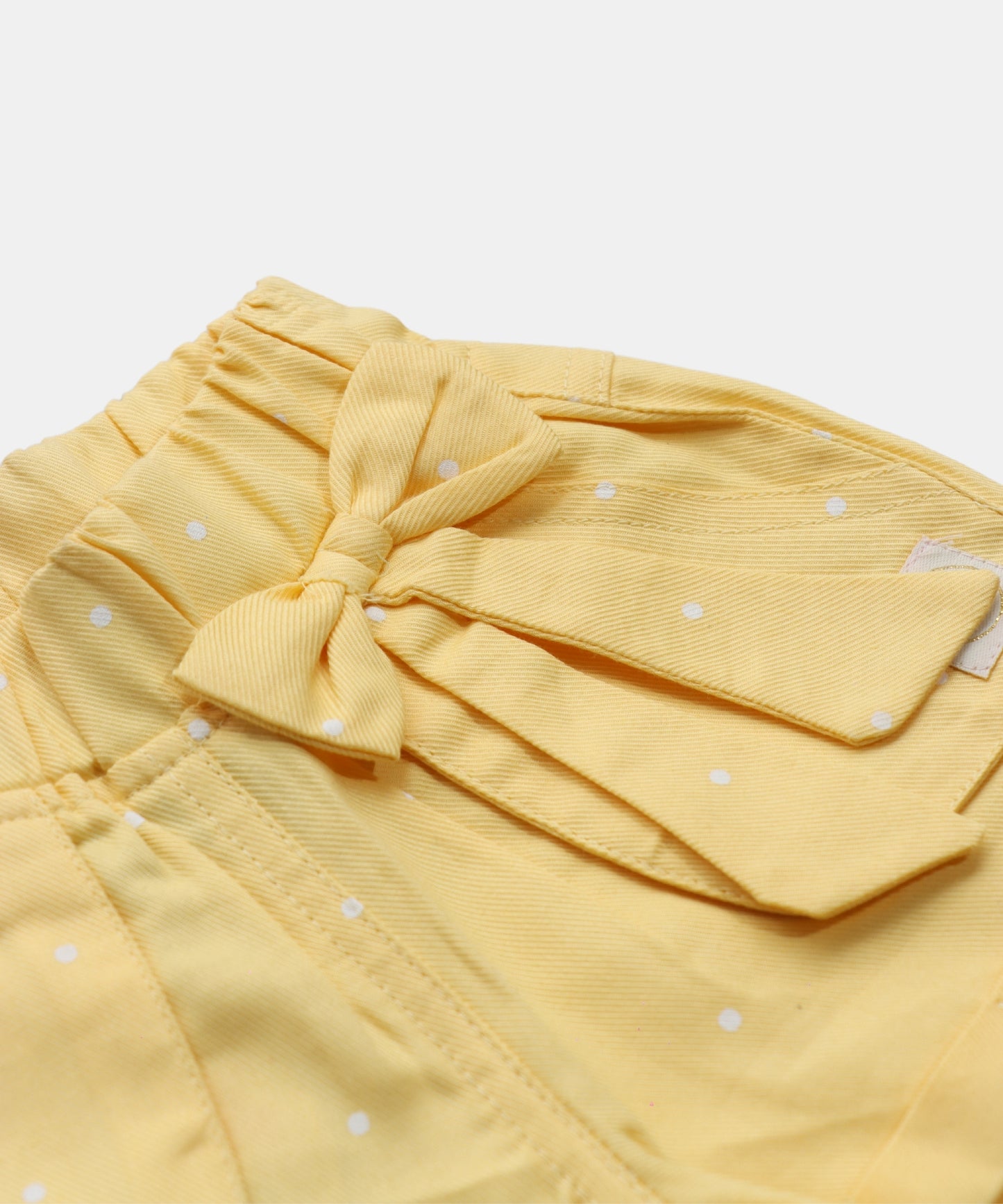 Tiny Girl Yellow Bow Girls Shorts