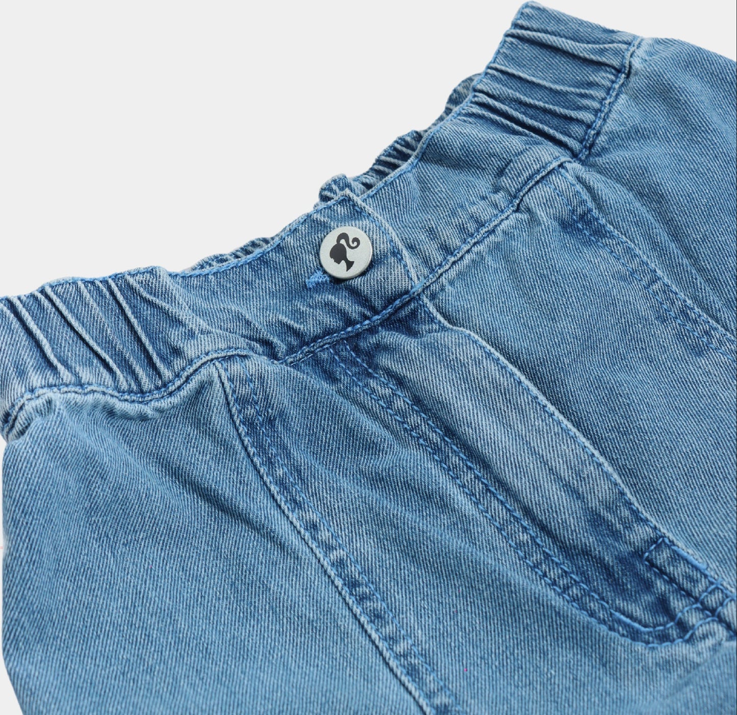 Tiny Girl Light Blue Barbie Cargo Pants