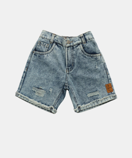 Tiny Girl Blue Distressed Boys Denim Shorts