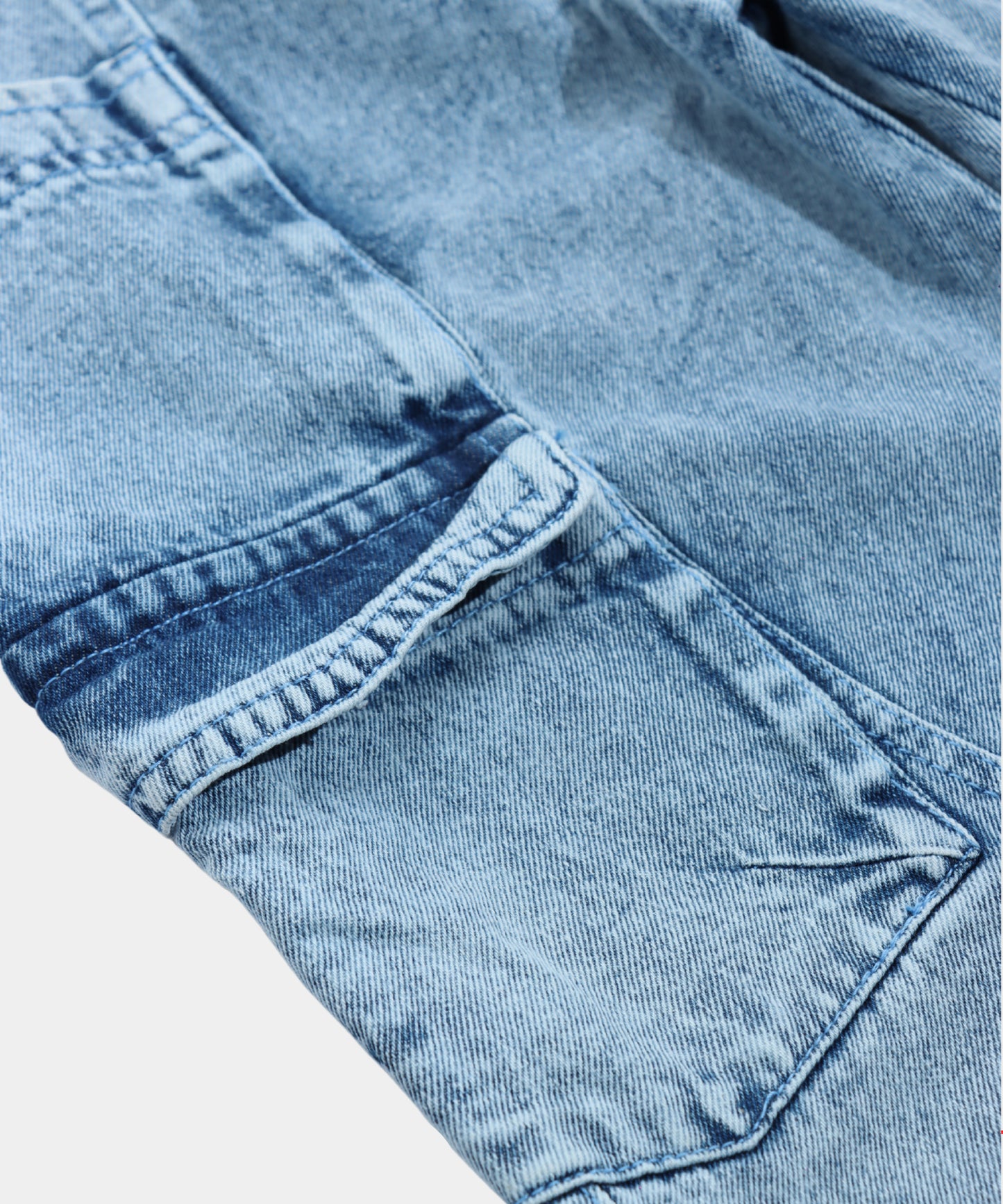 Tiny Girl Light Wash Cargo Denim Pants