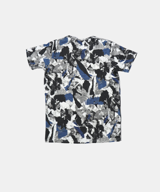 Danaboi Grey & Black Abstract Print Boys T-Shirt