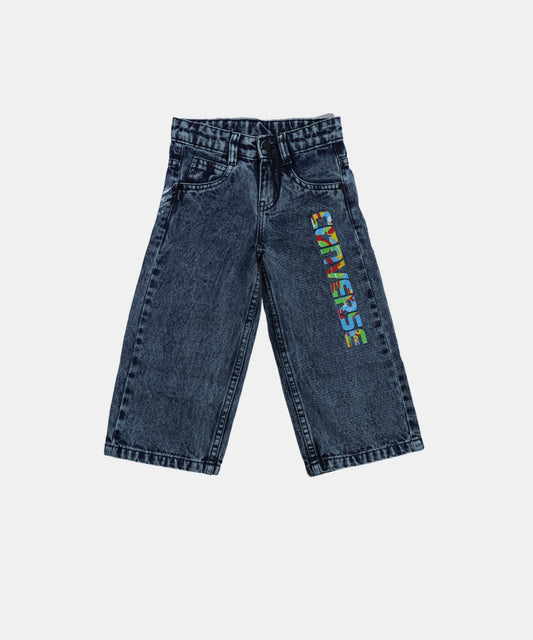 Dapp Dark Blue Graphic Boys Jeans