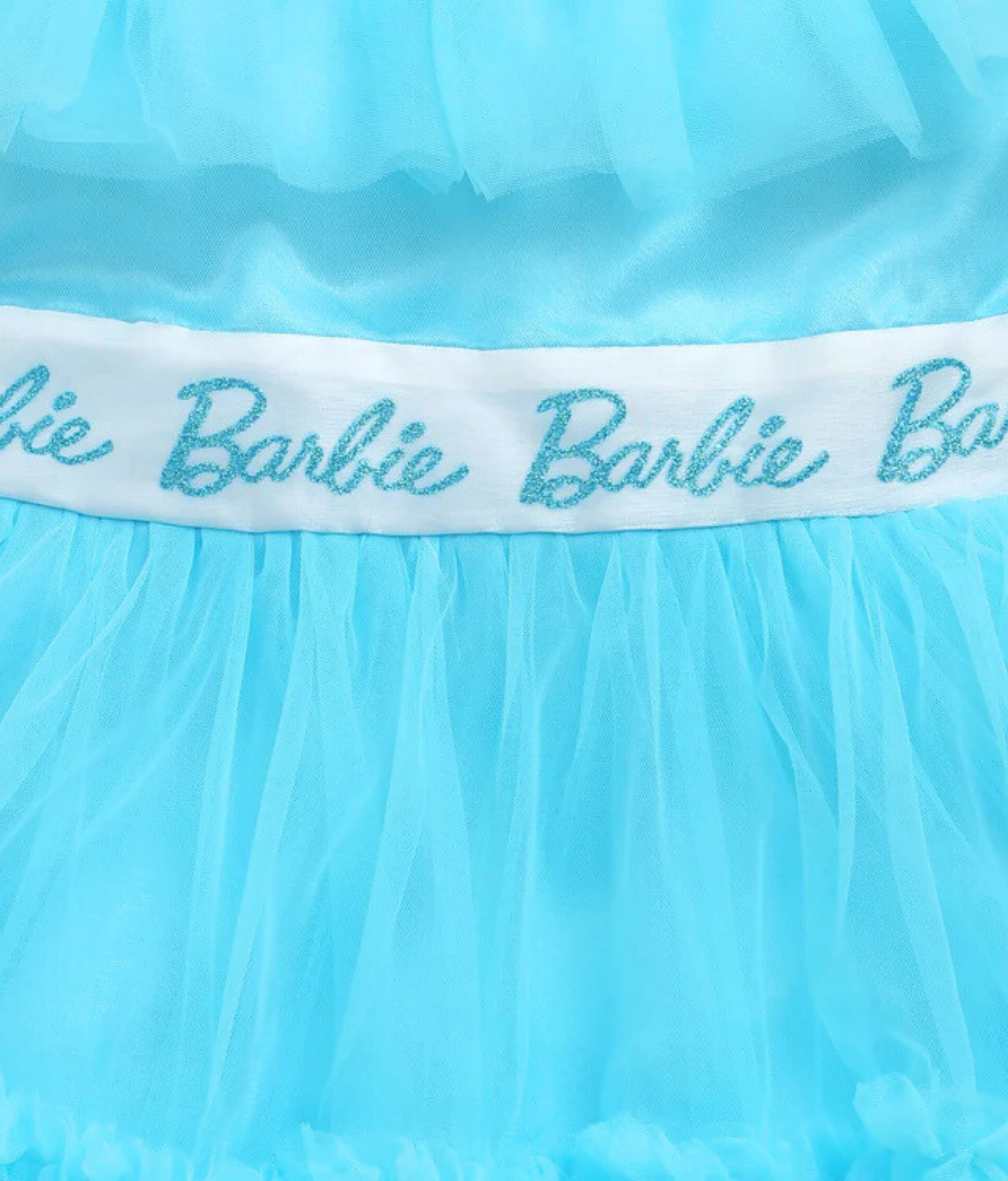 Tiny Girl Sky Blue Girls Barbie Party Frock