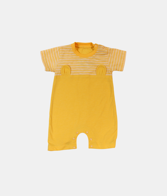 Little Kangaroos Yellow Striped Baby Romper