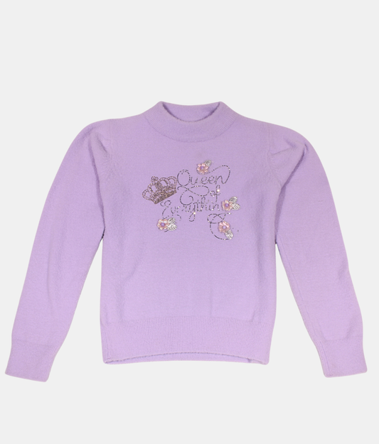 Tiny Girl Lavender Girls Sweater