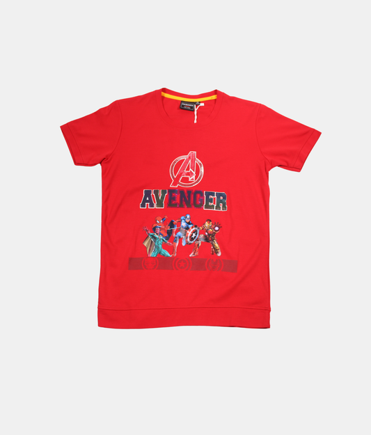 Danaboi Red Avengers Boys T-Shirt