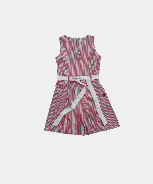Tiny Girl Pink Striped Girls Jumpsuit