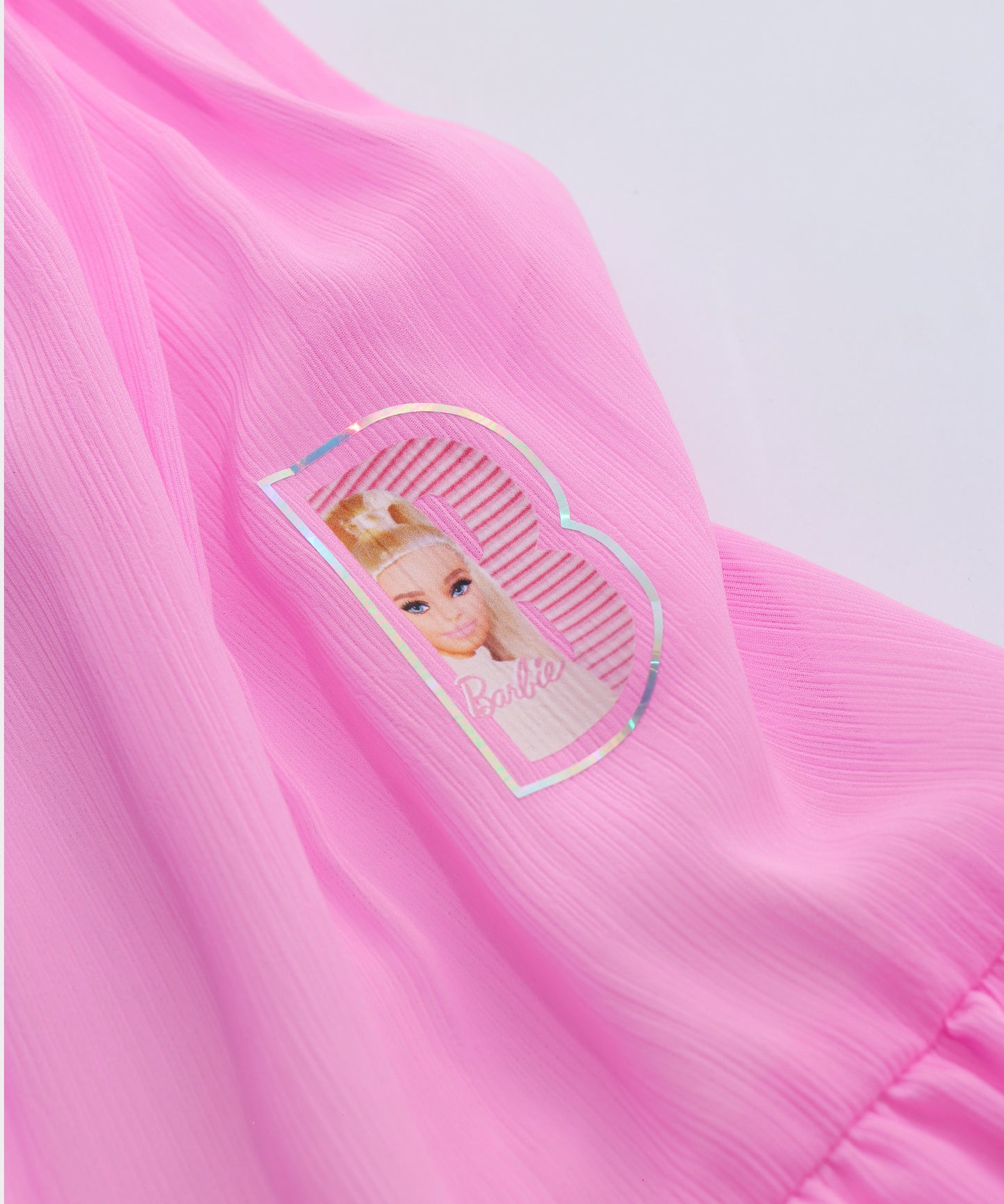 Tiny Girl Baby Pink Barbie Girls Frock