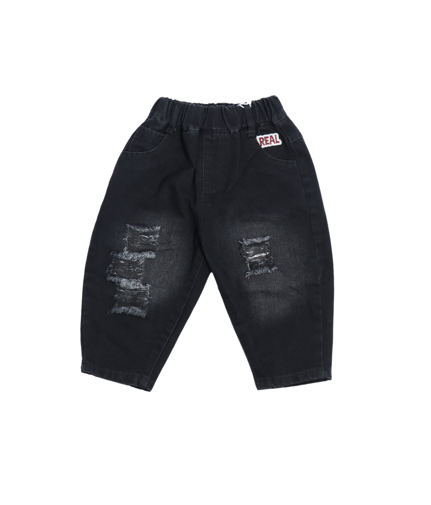Dapp Black Distressed Boys Jeans
