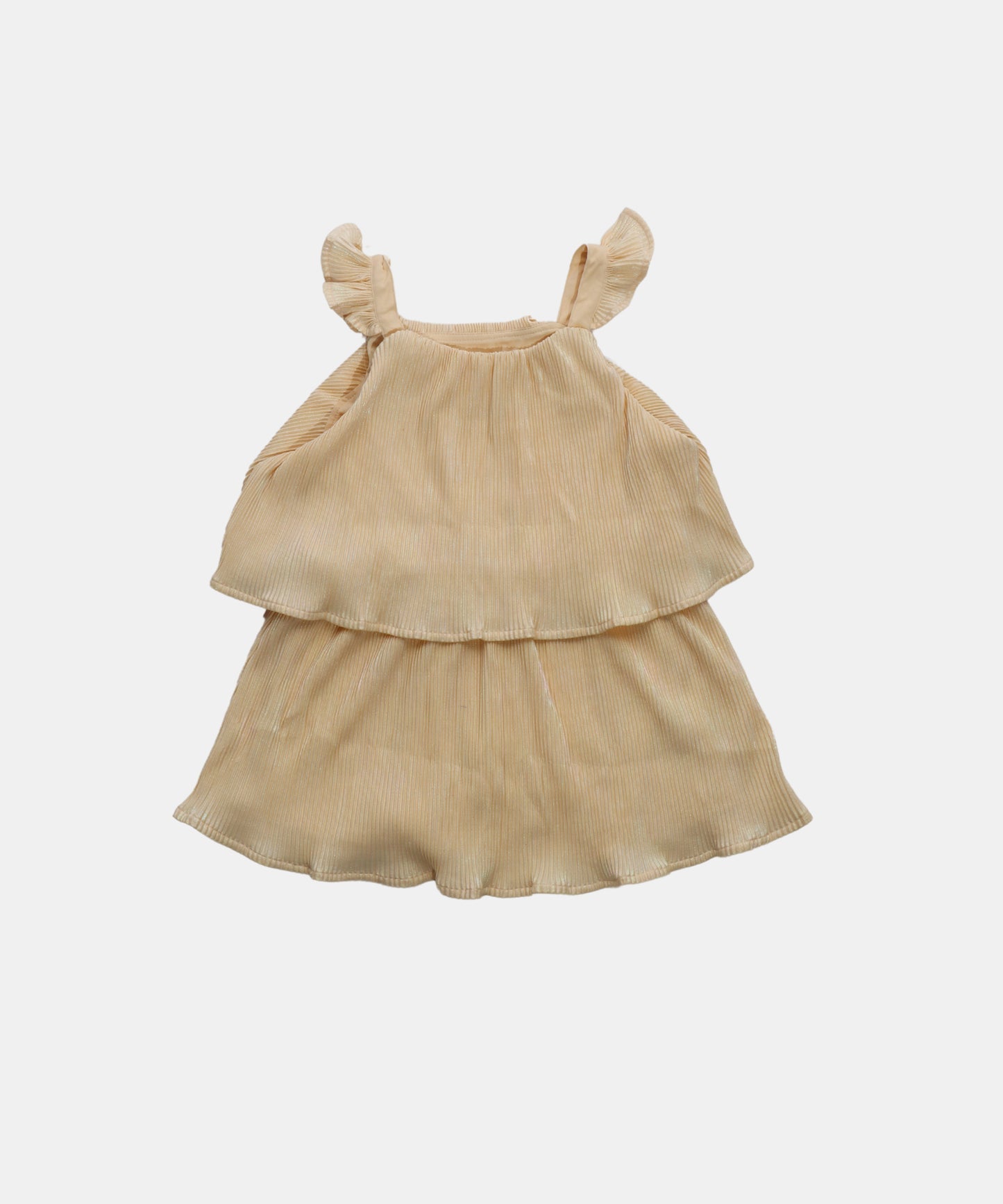 Tiny Girl Light Yellow Girls Layered Top