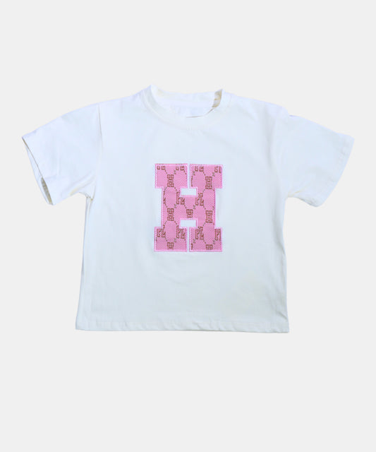 Dapp Kids White & Pink Girls Co-ord Set