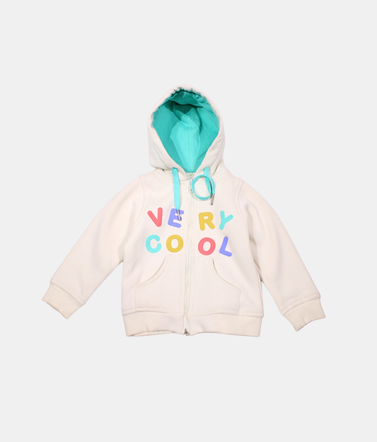 Tiny Girl White Girls Hoodie Full Sleeve