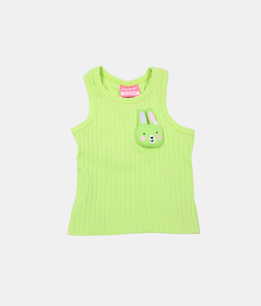 Tiny Girl Light Green Baby Sleeveless Vest
