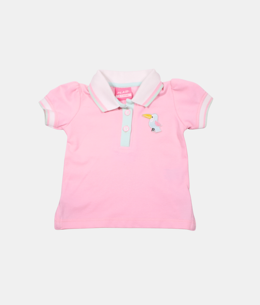 Tiny Girl Baby Pink Girls Polo T-Shirt