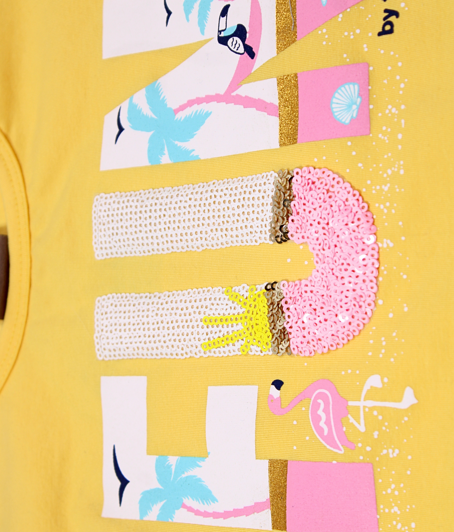 Tiny Girl Yellow Girls Tie-Up T-Shirt