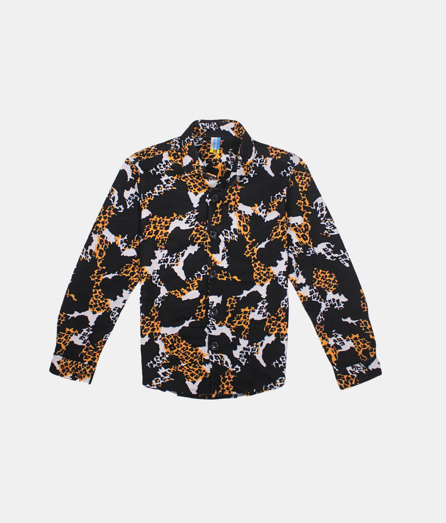 Oks Black Animal Print Boys Co-ord Set