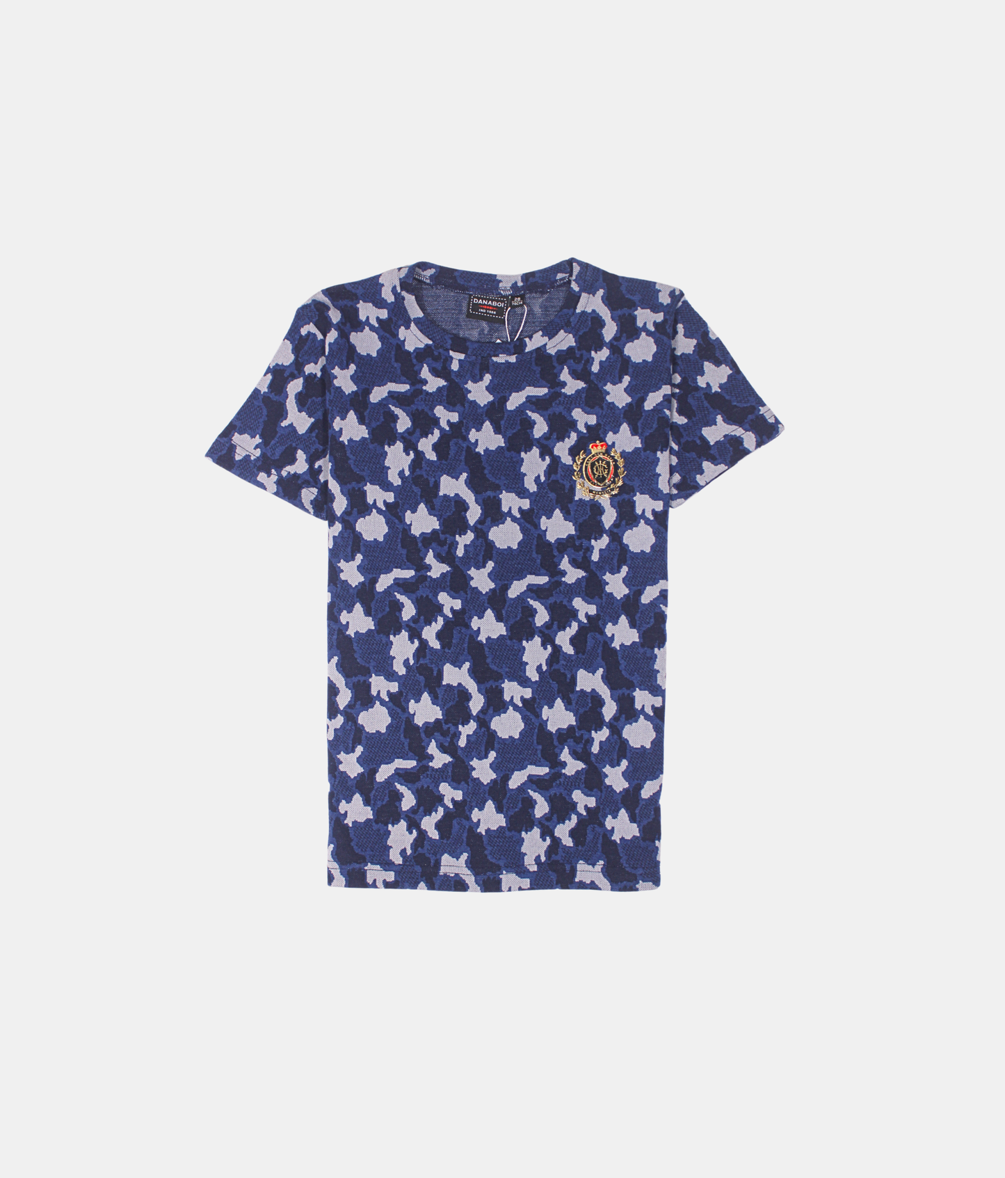Danaboi Navy Blue Camo Print Boys Co-ord Set