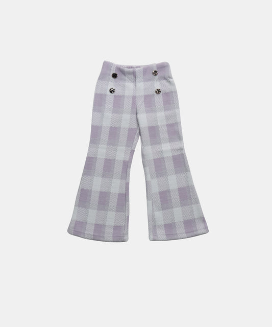 Tiny Girl Lavender Plaid Girls Pants