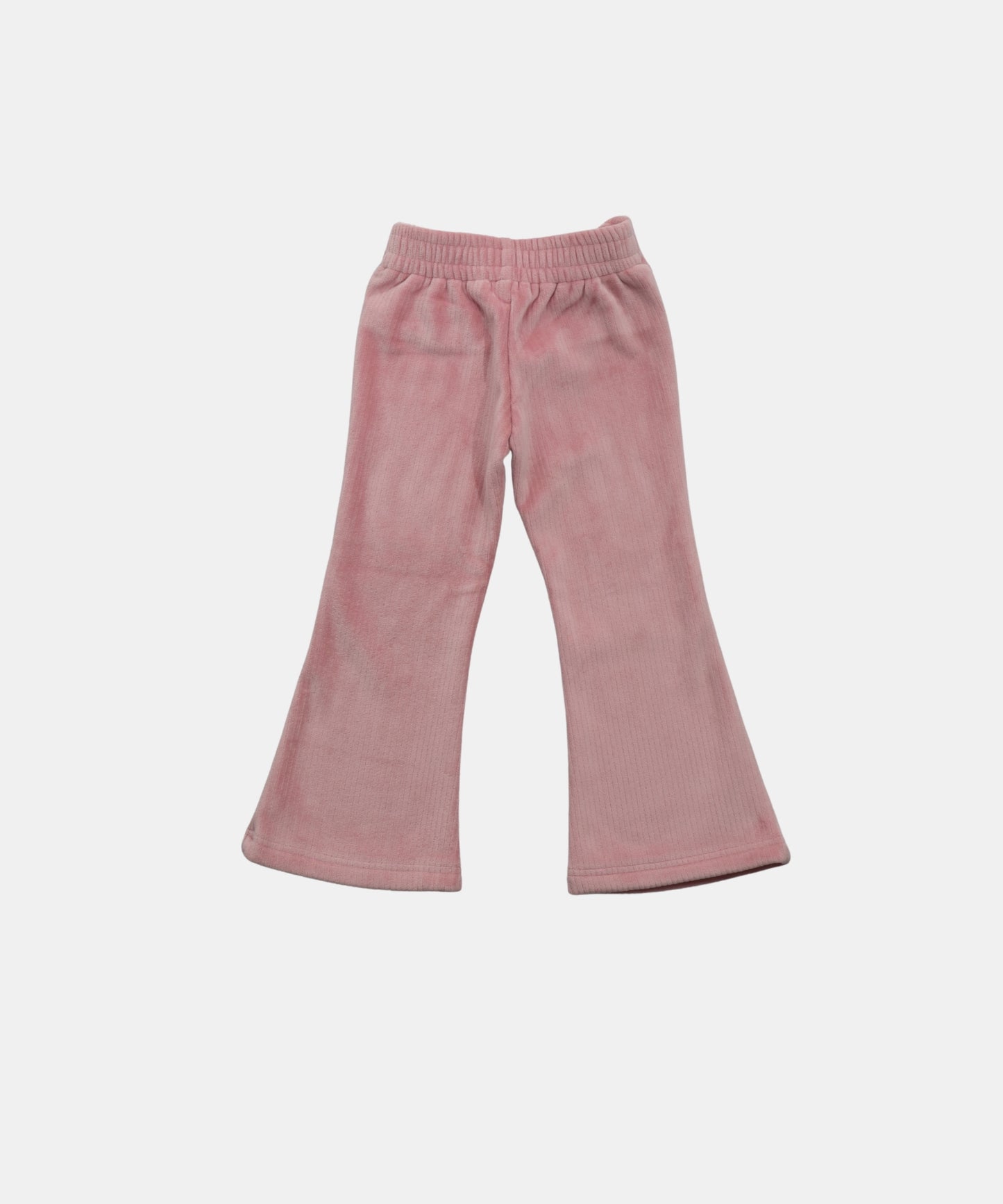 Tiny Girl Pink Ribbed Velvet Flare Pants