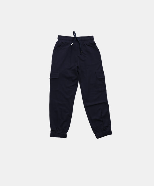 Tiny Girl Navy Blue Kids Cargo Joggers