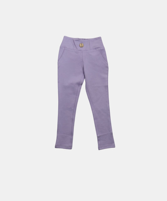 Tiny Girl Lavender Girls Slim Fit Pants