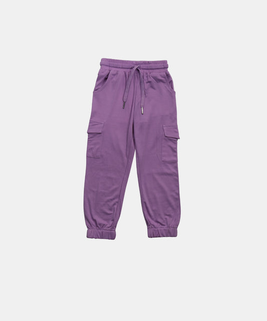 Tiny Girl Lavender Girls Cargo Joggers