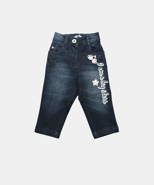 Tiny Girl Dark Wash Statement Jeans for Girls
