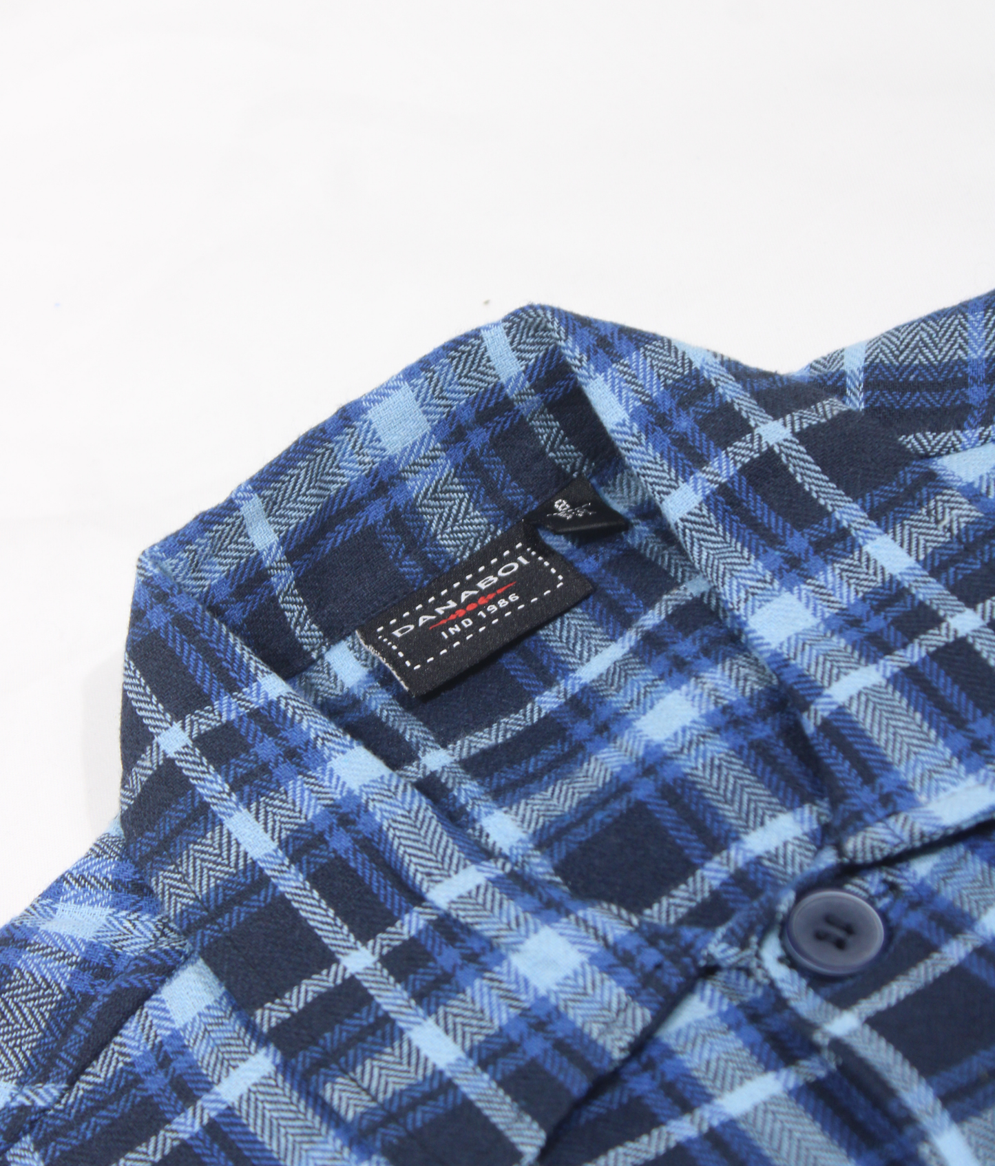 Danaboi Blue Checkered Boys Co-ord Set