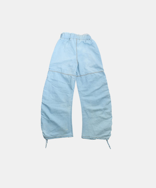 Tiny Girl Sky Blue Wide  Leg Ruched Jeans for Girls