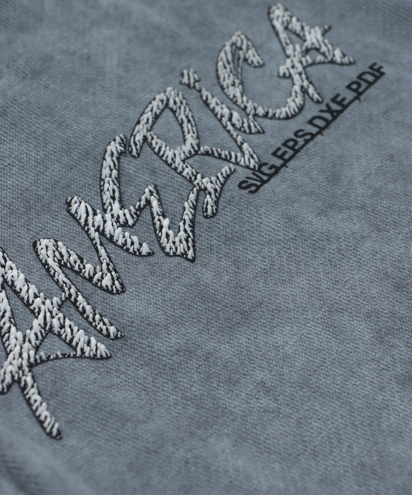 Danaboi Charcoal Grey "AMERICA" Hooded T-Shirt