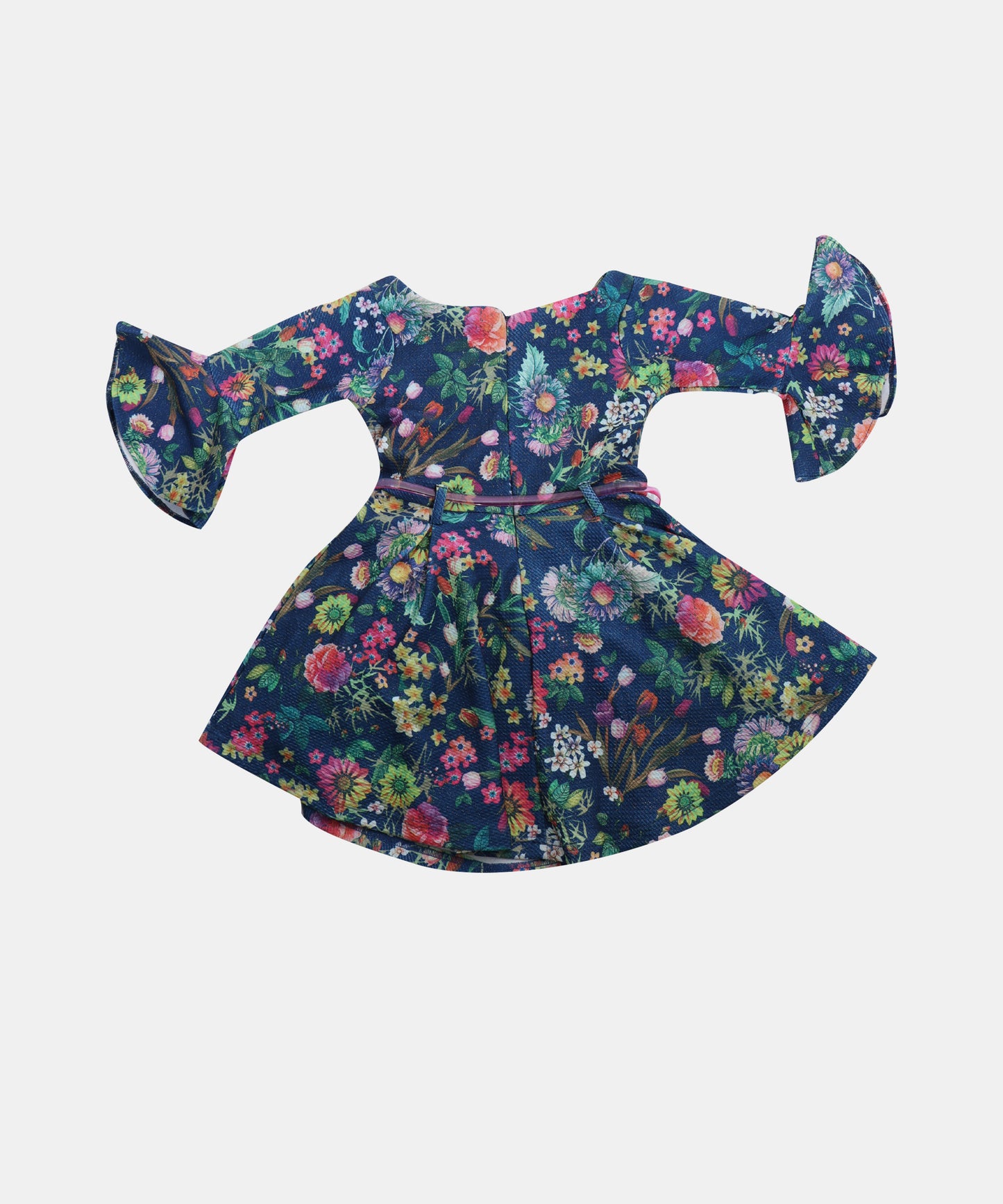 Tiny Girl Multi-Color Floral Girls Frock