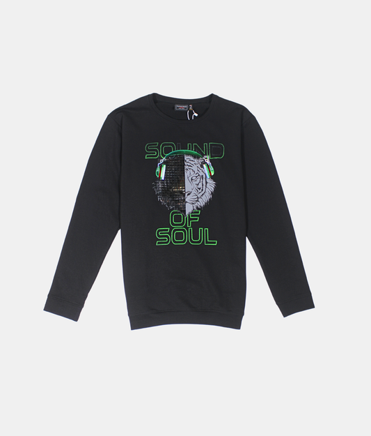 Danaboi Black "Sound of Soul" Boys Sweatshirt