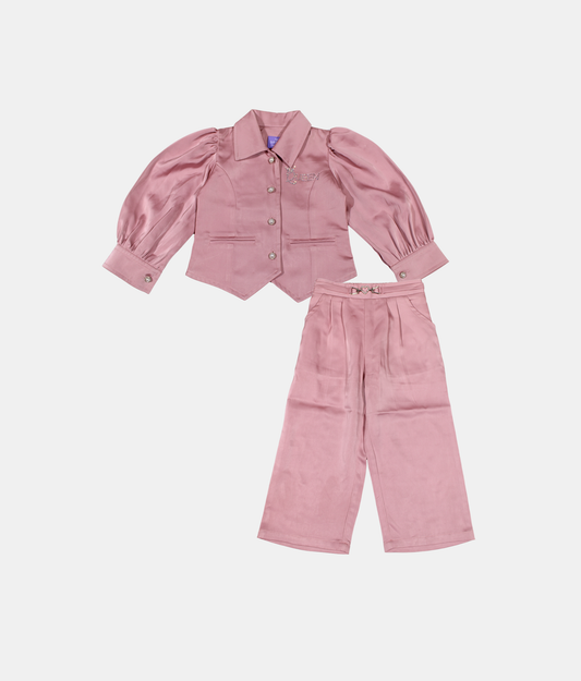 Tiny Girl Pink Girls Blazer & Pants Set