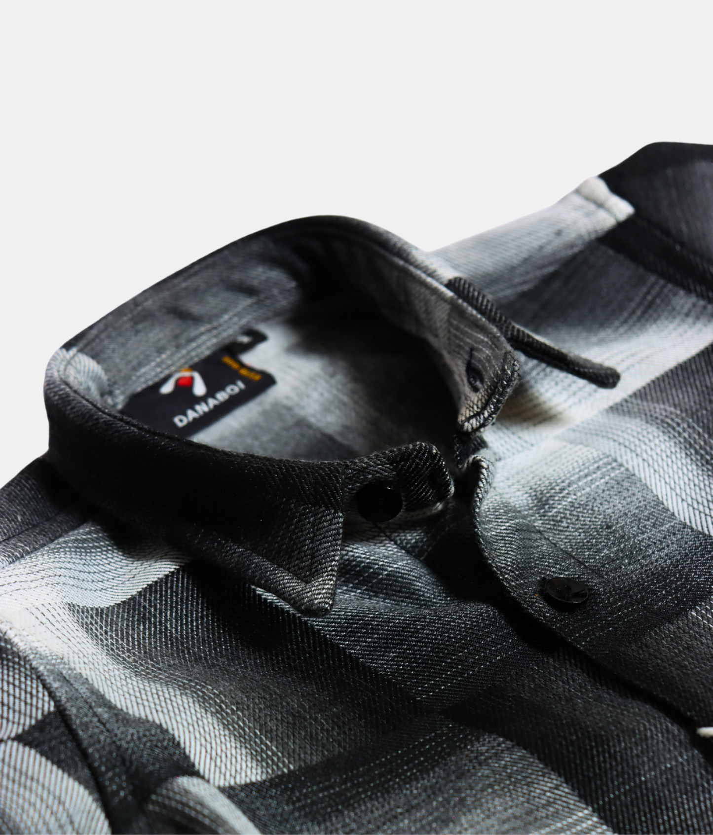 Danaboi Black & White Checked Boys Shirt with Half Sleeves