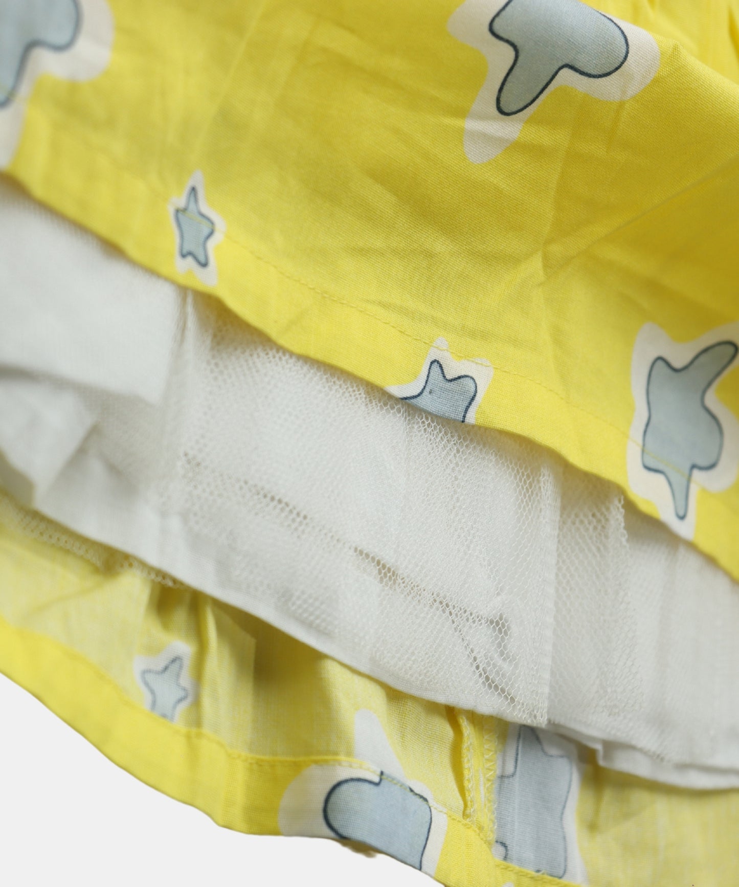 Tiny Girl Yellow Star Print Girls Frock