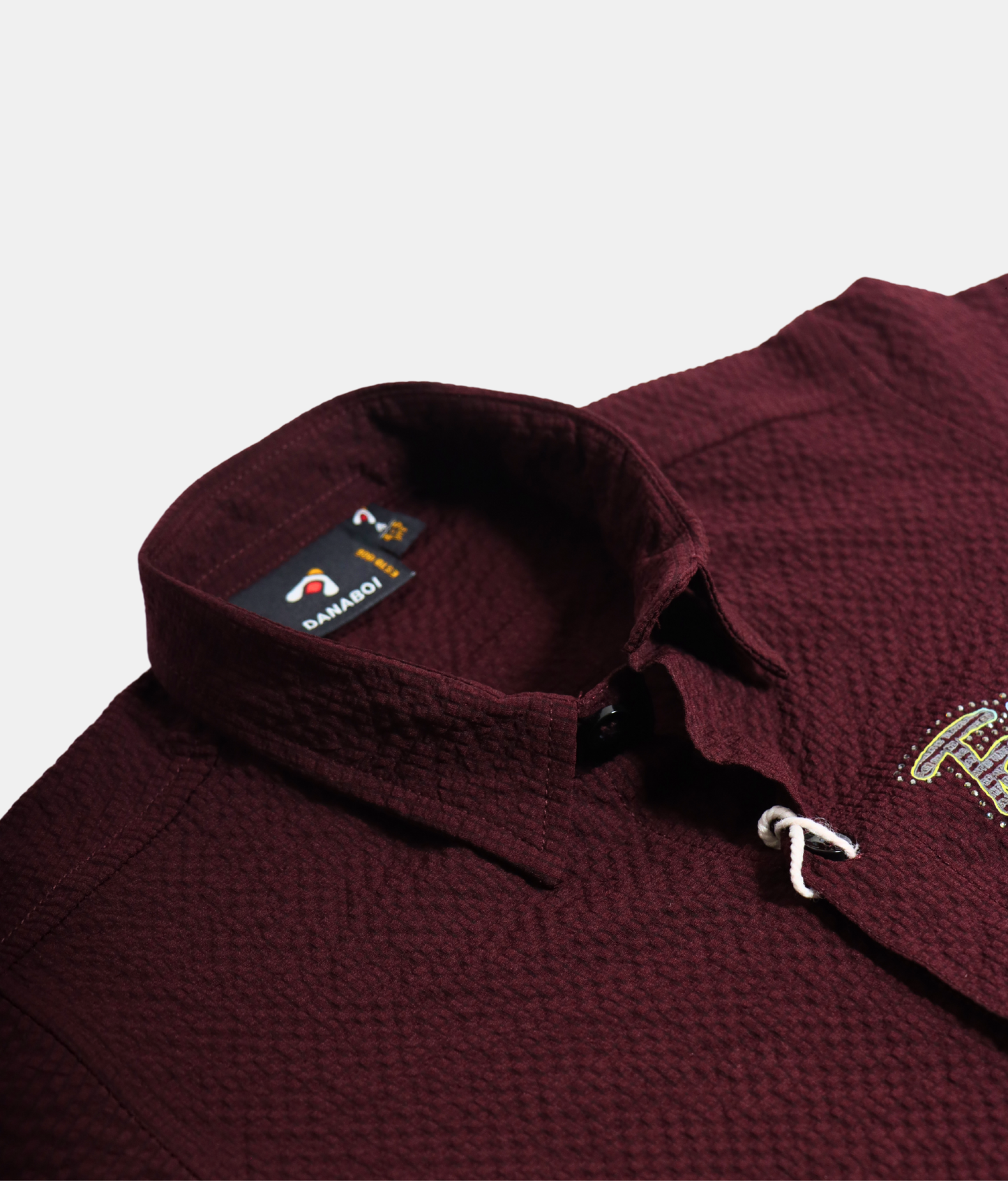 Danaboi Maroon Full Sleeve Boys Shirt