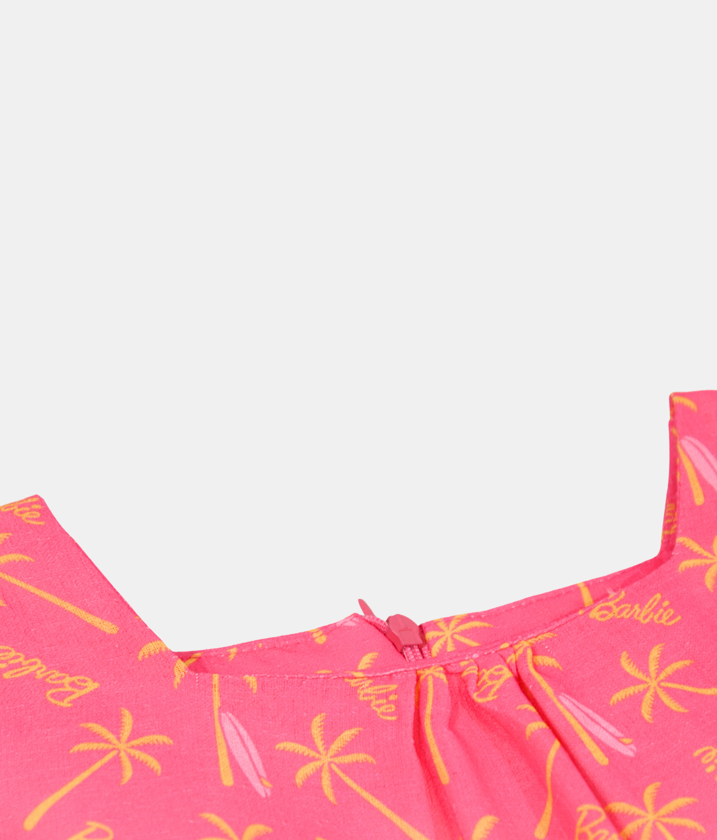 Tiny Girl Pink Palm Print Girls Dress