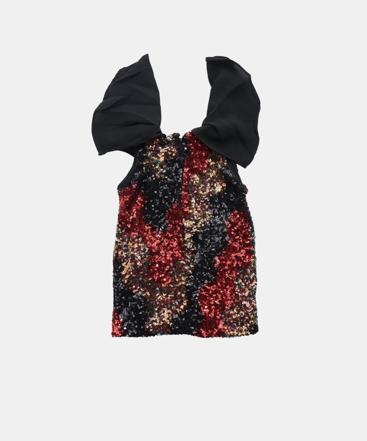 Tiny Girl Black & Red Sequin Girls Party Dress