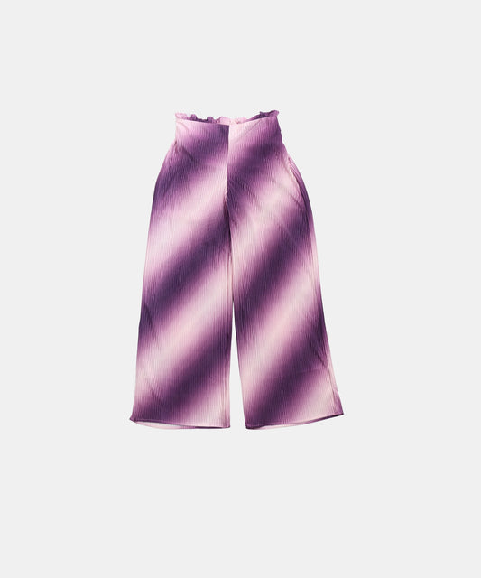 Tiny Girl Purple Pleated Girls Top and Pants Set