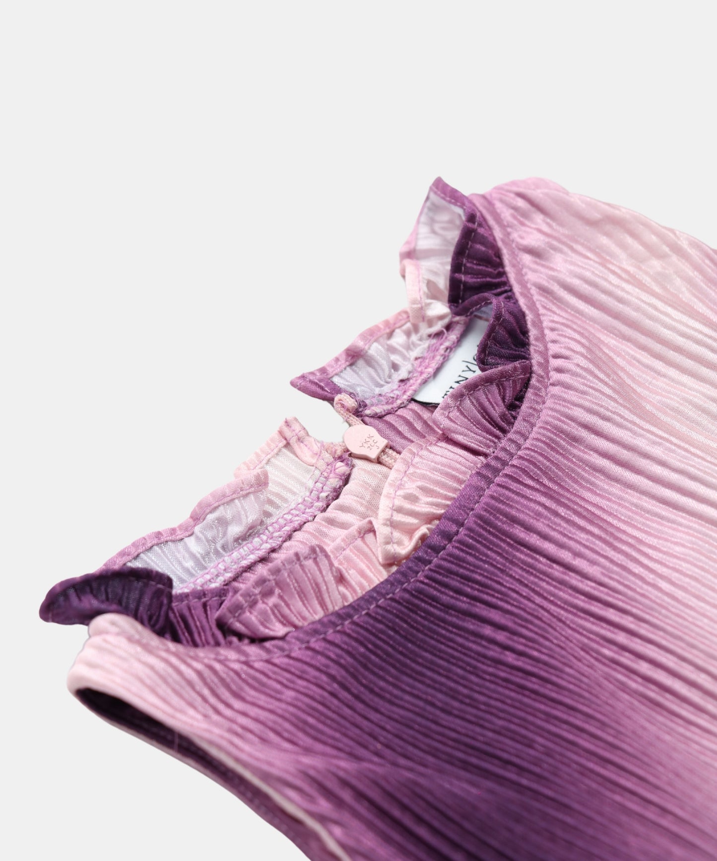 Tiny Girl Purple Pleated Girls Top and Pants Set