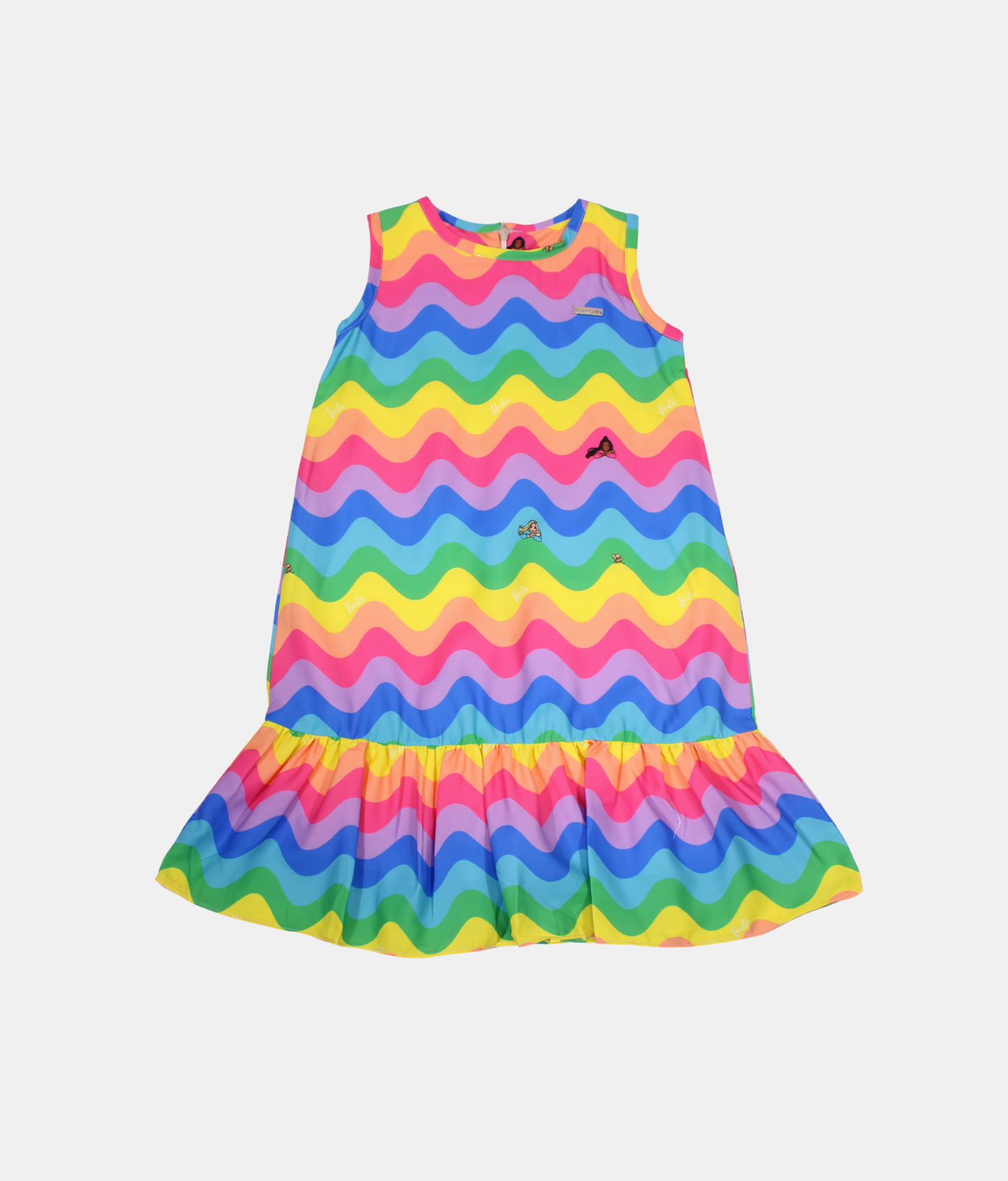 Tiny Girl Rainbow Wave Girls Dress